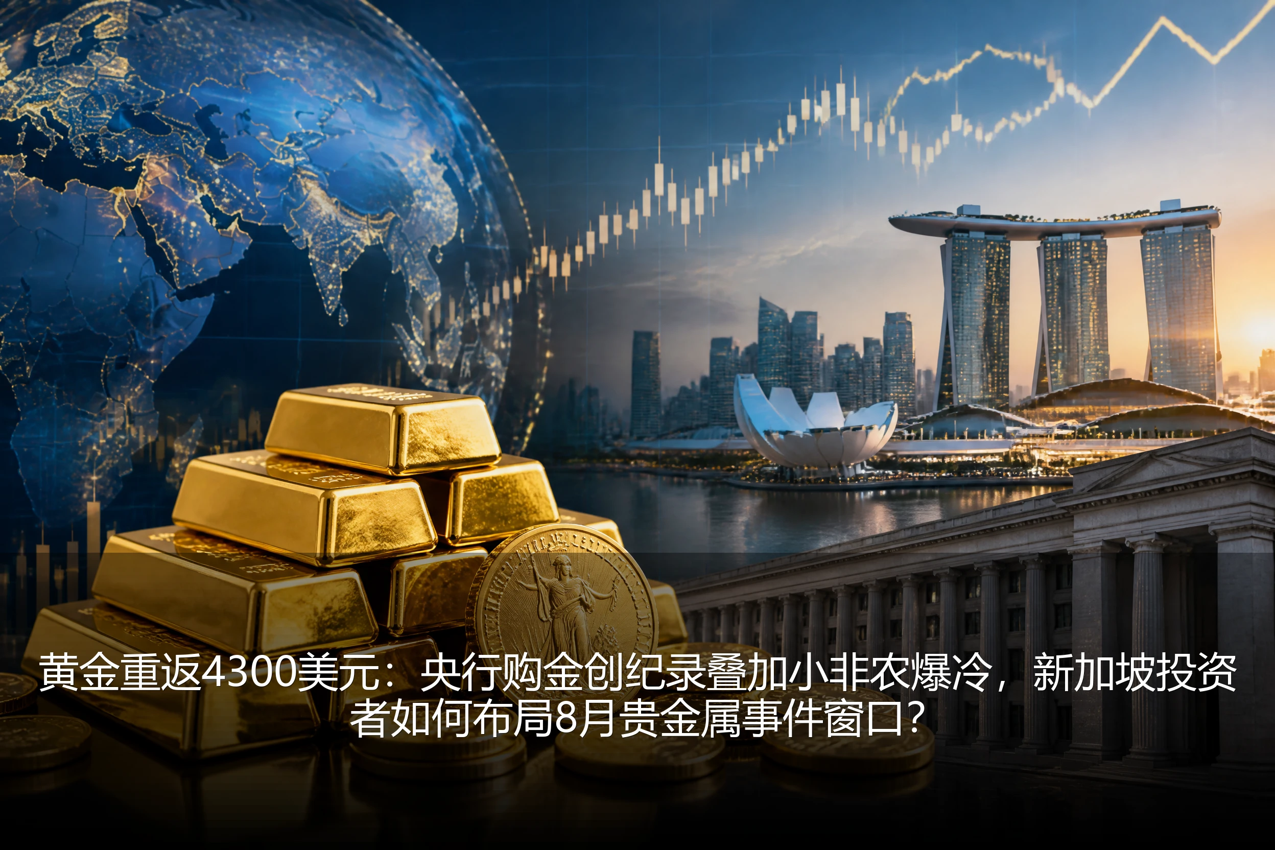 黄金重返4300美元：央行购金创纪录叠加小非农爆冷，新加坡投资者如何布局8月贵金属事件窗口？